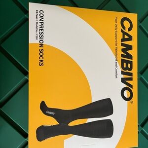 Cambivo Black Compression Socks